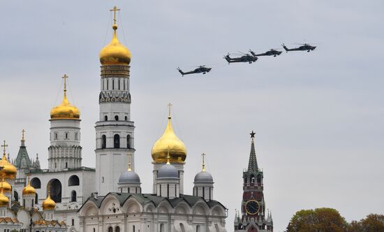 Репетиция воздушного парада Победы в Москве