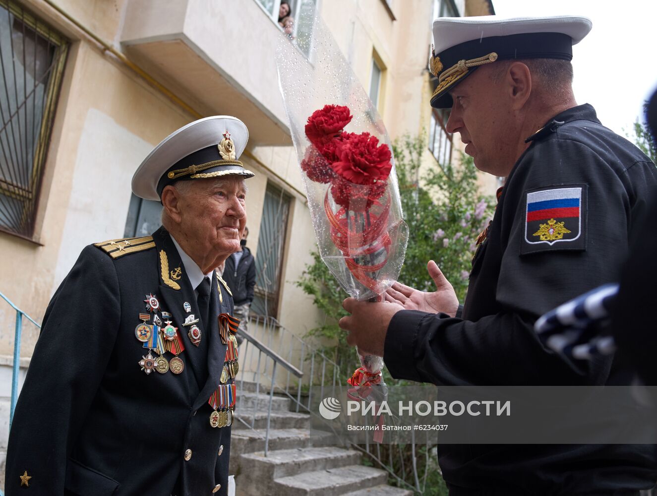 Персональный парад для ветерана Великой Отечественной войны Л. И. Кузина