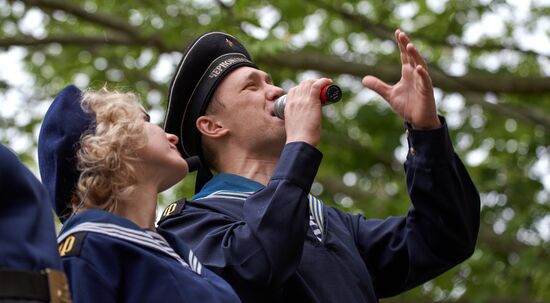 Персональный парад для ветерана Великой Отечественной войны Л. И. Кузина