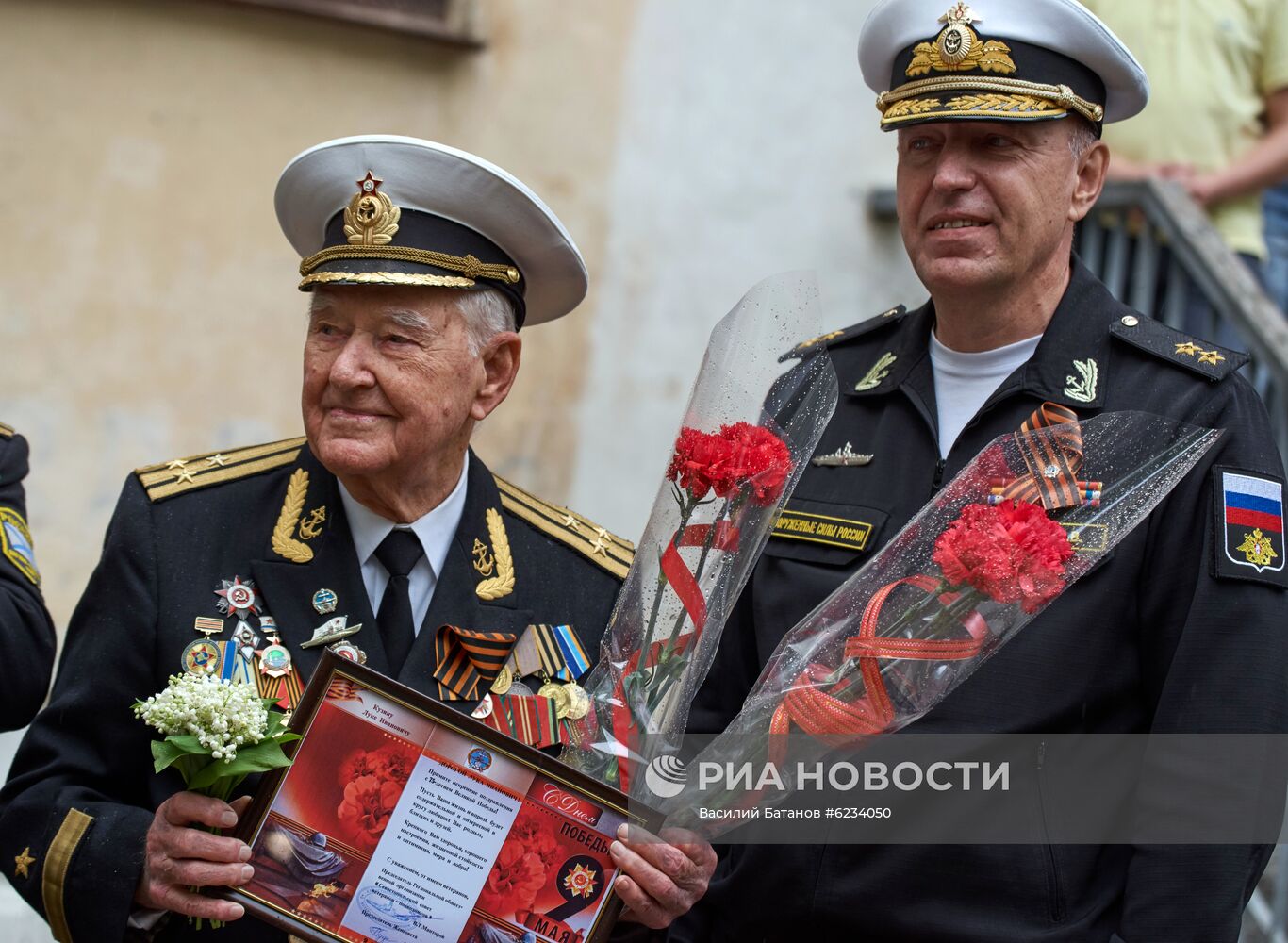 Персональный парад для ветерана Великой Отечественной войны Л. И. Кузина