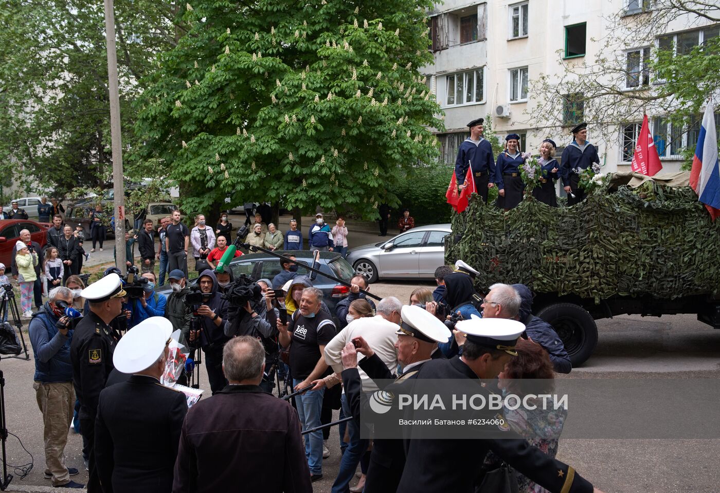 Персональный парад для ветерана Великой Отечественной войны Л. И. Кузина