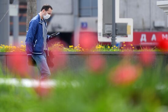 Москва во время режима самоизоляции жителей