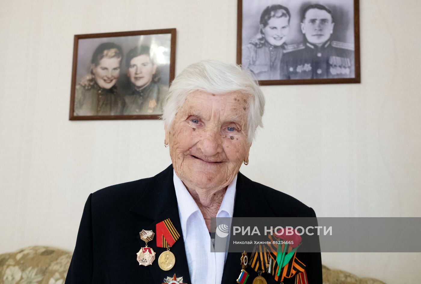Ветеран Великой Отечественной войны Ю. Ф. Кондакова