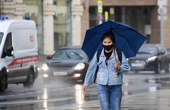 Дождь в Москве