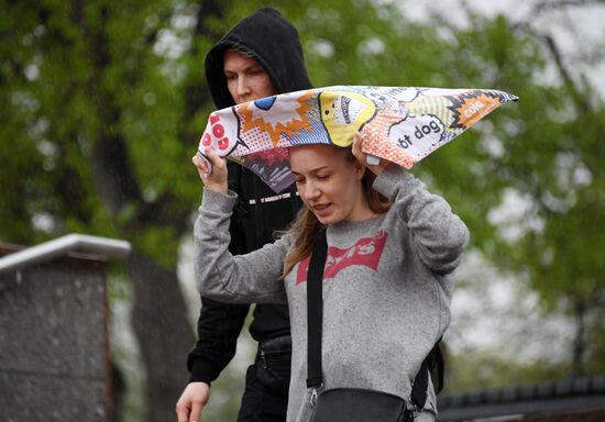 Дождь в Москве