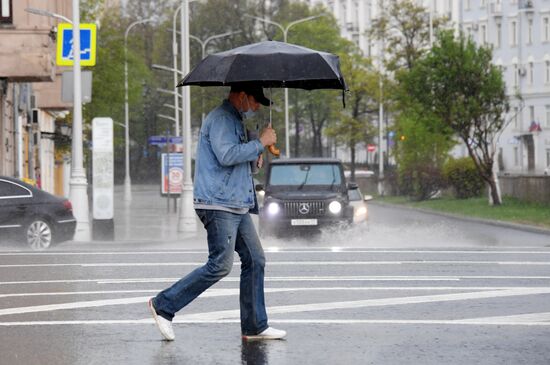 Дождь в Москве