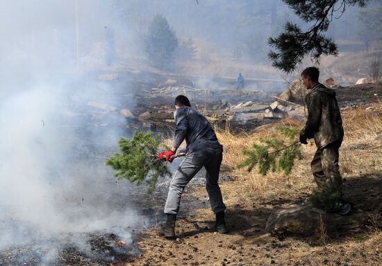 Лесные пожары в Забайкальском крае