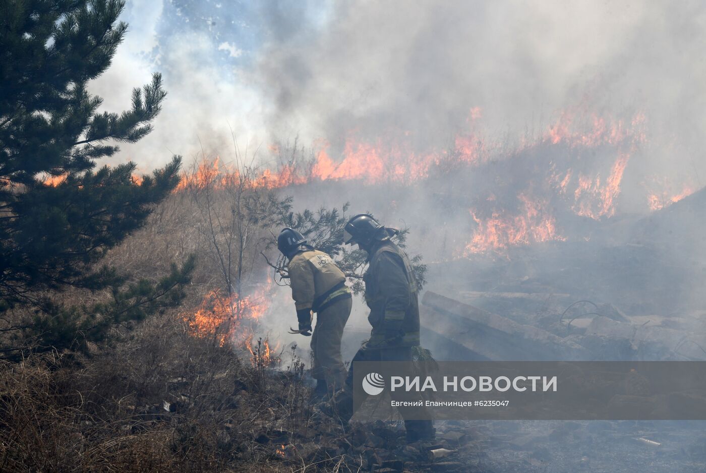 Лесные пожары в Забайкальском крае