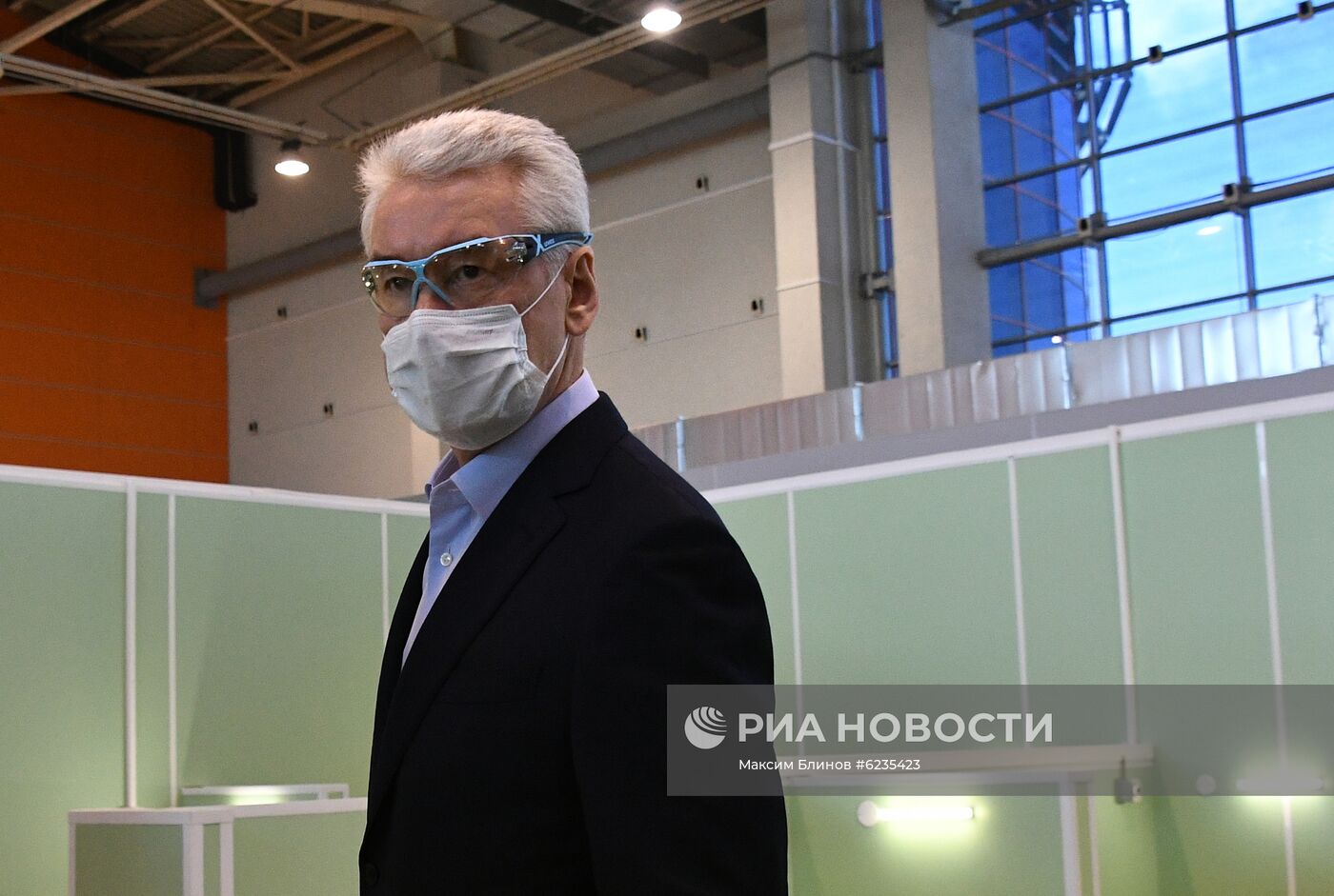 Временный госпиталь COVID-19 в павильоне No75 на ВДНХ