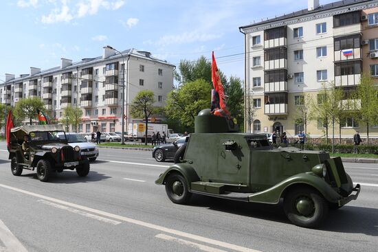 Заезд военной техники в Казани 