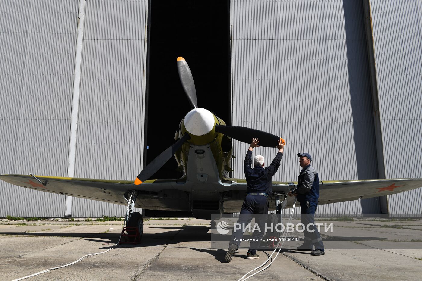 Тренировочный полет восстановленного самолета МиГ-3