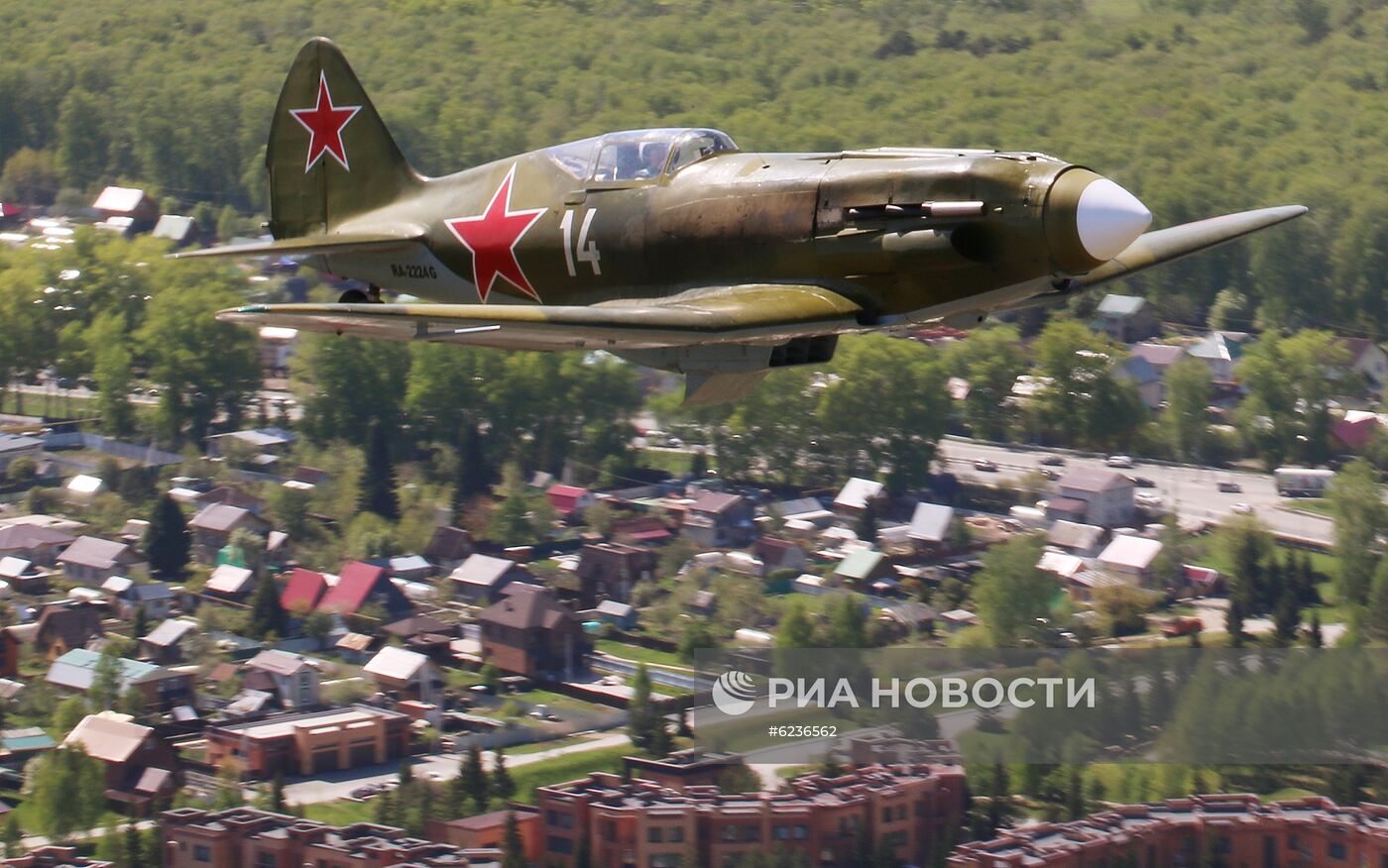 Тренировочный полет восстановленного самолета МиГ-3