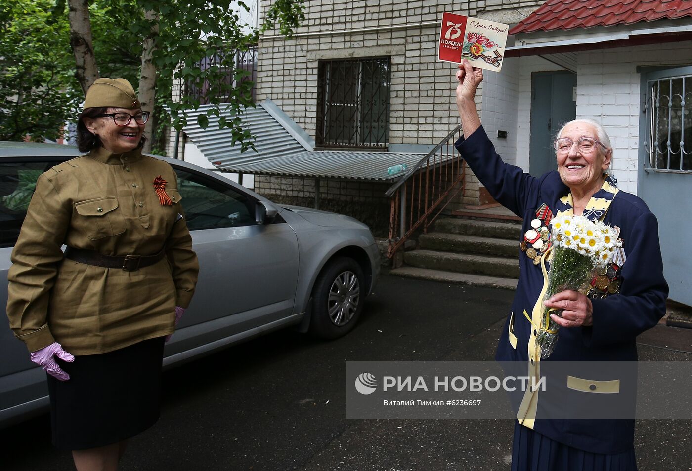 Поздравление ветеранов Великой Отечественной войны с наступающим Днем Победы 