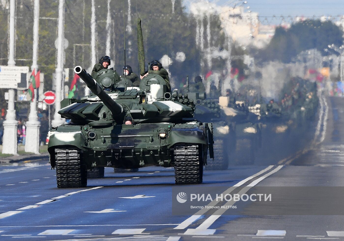 Репетиция парада ко Дню Победы в Минске