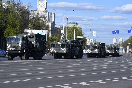 Репетиция парада ко Дню Победы в Минске