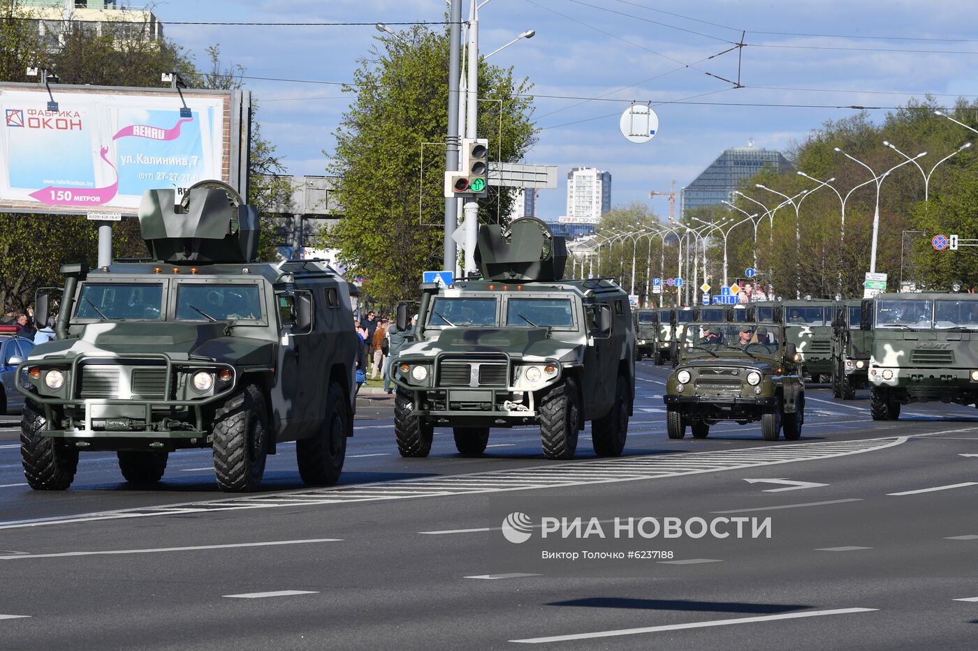 Репетиция парада ко Дню Победы в Минске