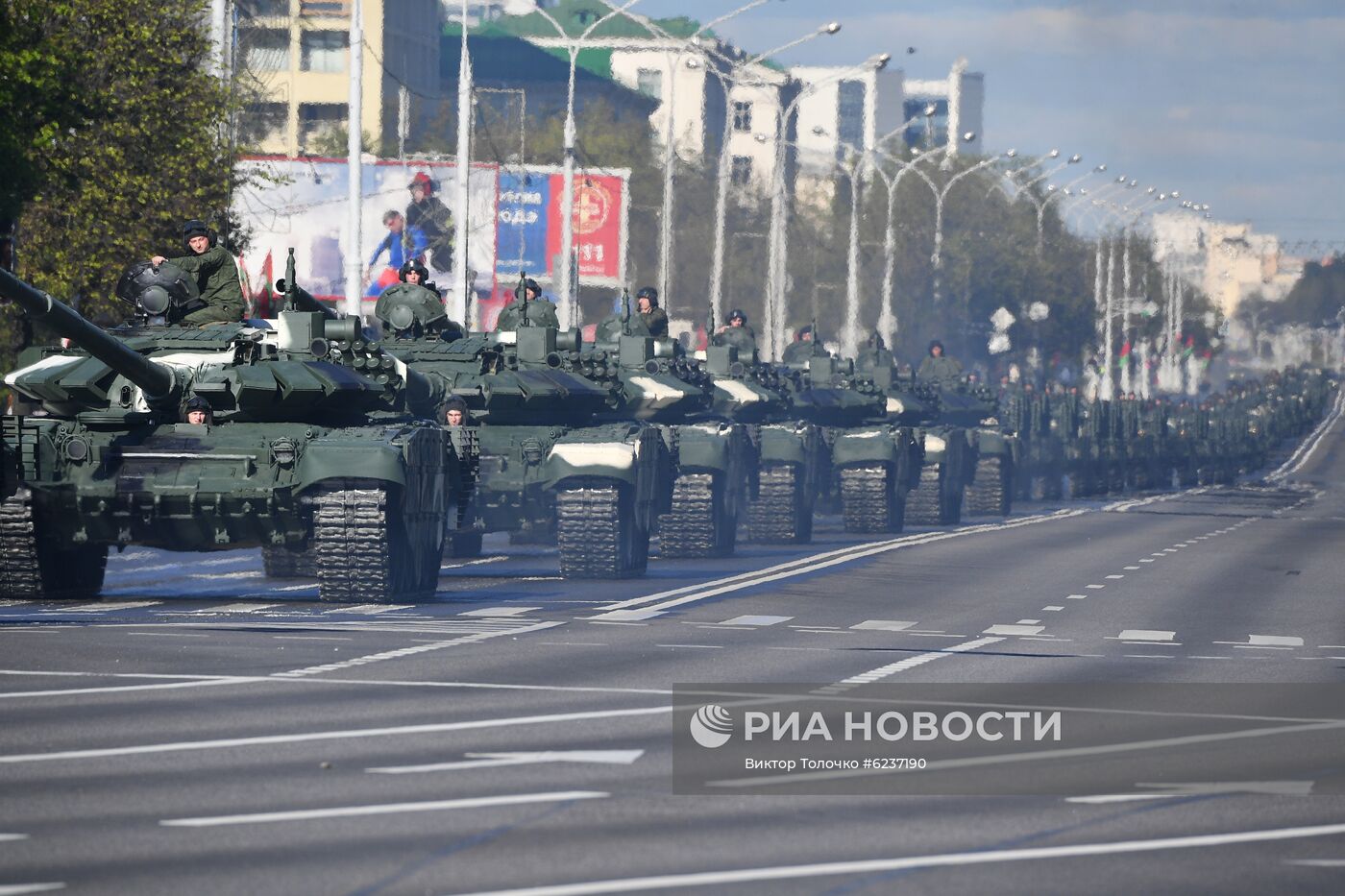 Репетиция парада ко Дню Победы в Минске