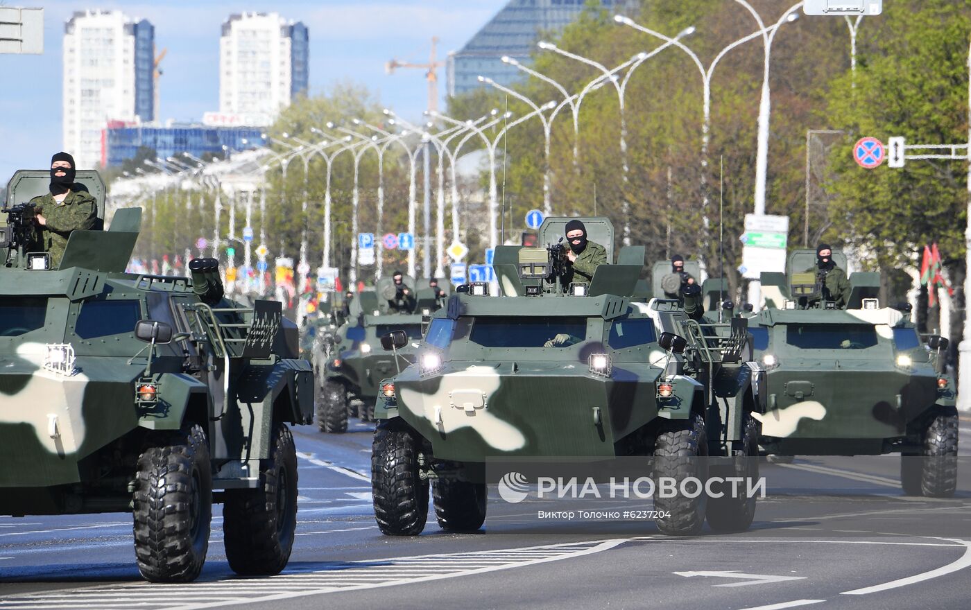 Репетиция парада ко Дню Победы в Минске