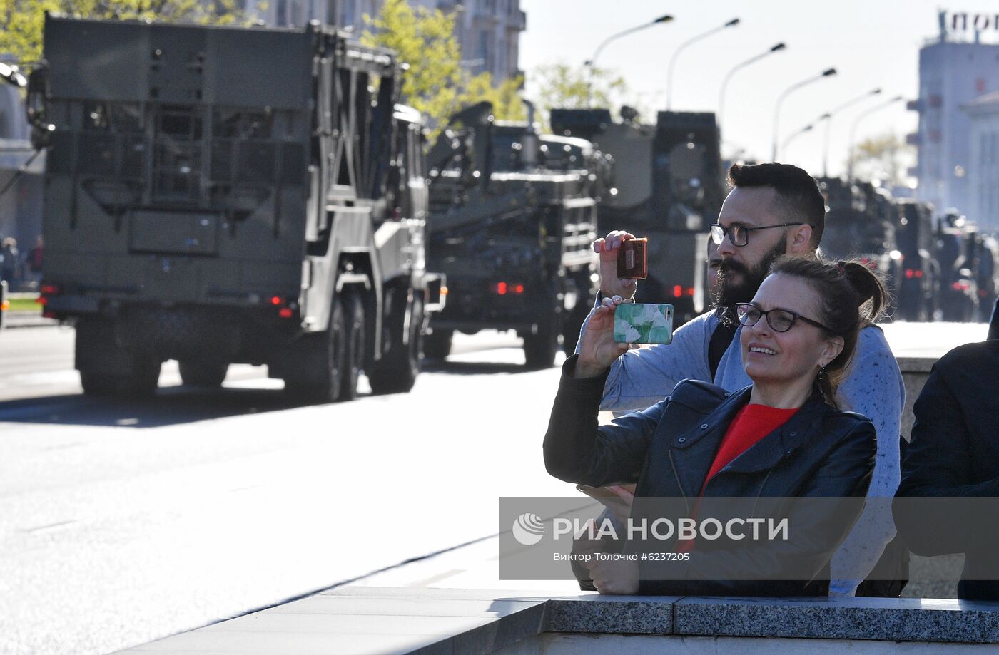 Репетиция парада ко Дню Победы в Минске