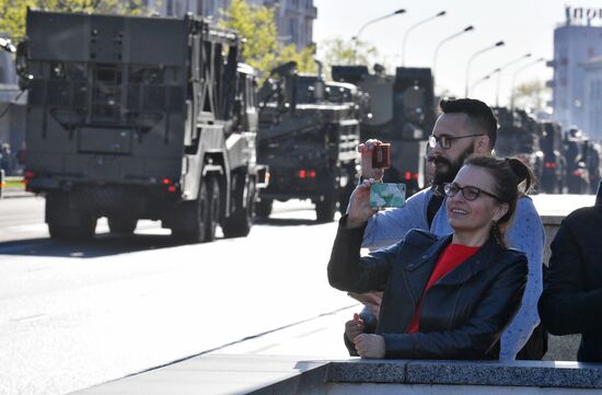 Репетиция парада ко Дню Победы в Минске