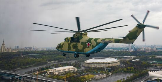 Репетиция воздушного парада Победы в Москве