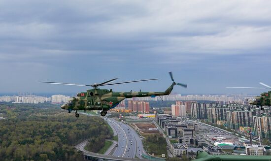 Репетиция воздушного парада Победы в Москве