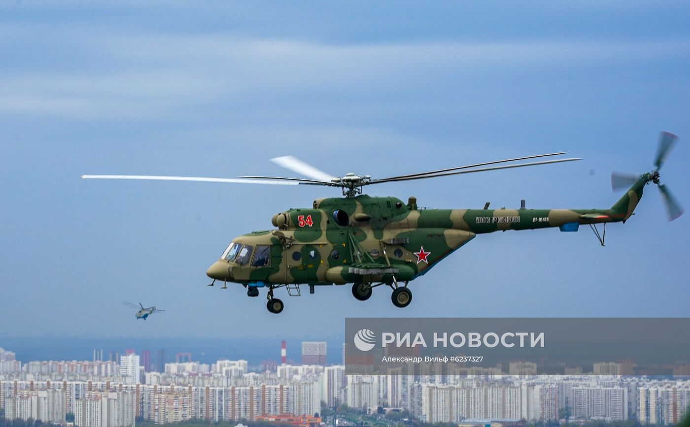 Репетиция воздушного парада Победы в Москве