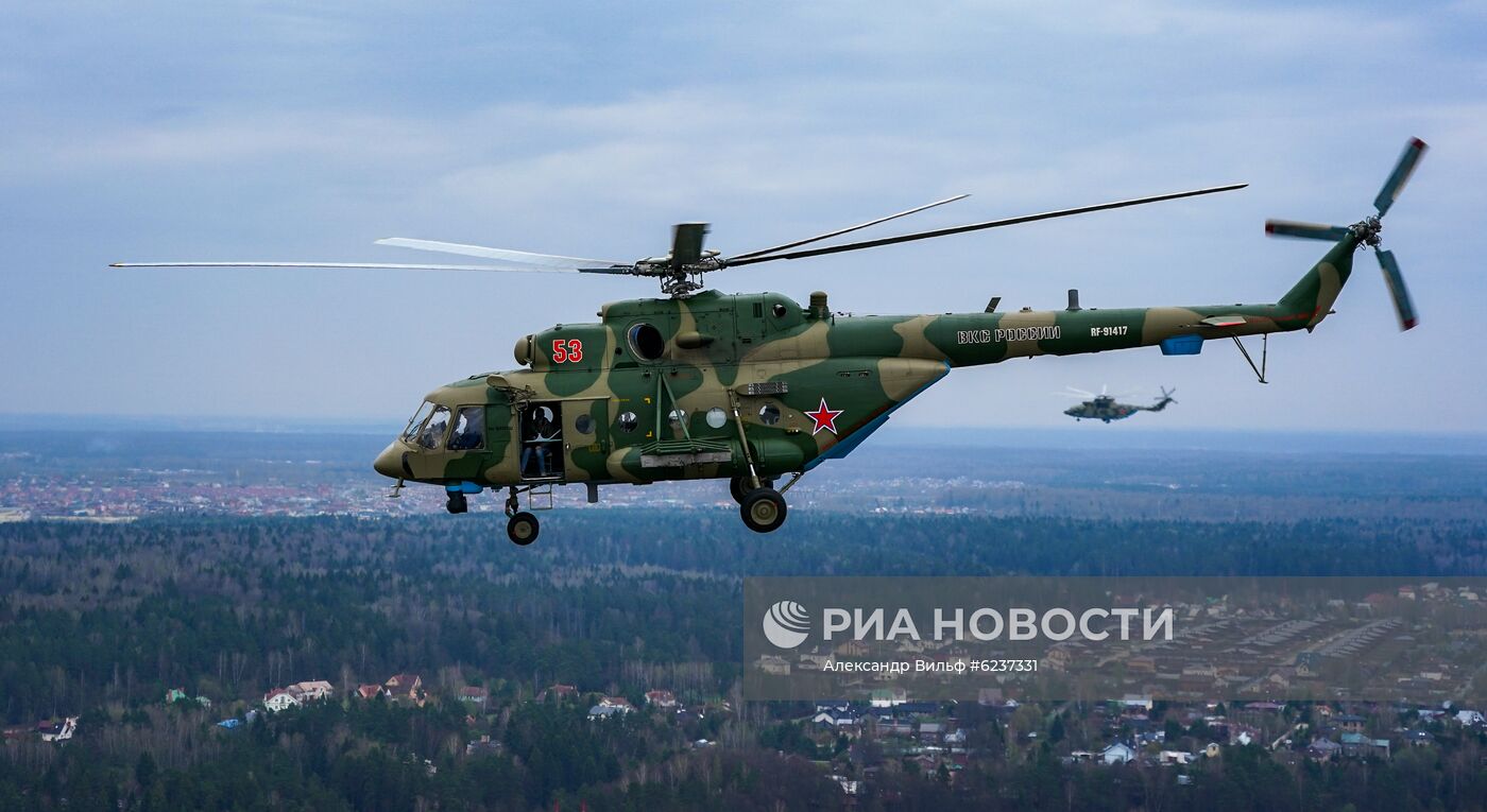 Репетиция воздушного парада Победы в Москве