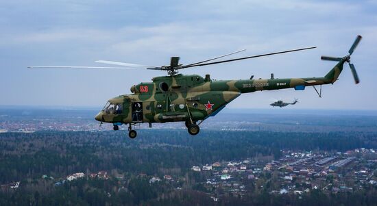 Репетиция воздушного парада Победы в Москве