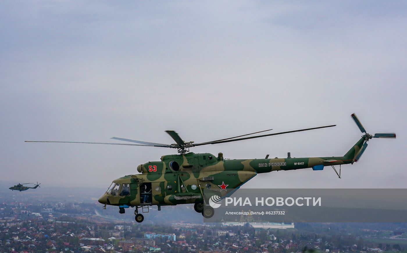 Репетиция воздушного парада Победы в Москве