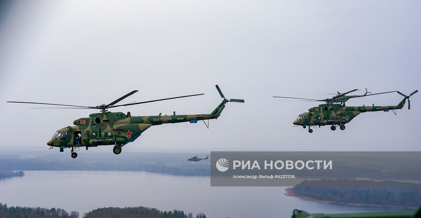 Репетиция воздушного парада Победы в Москве