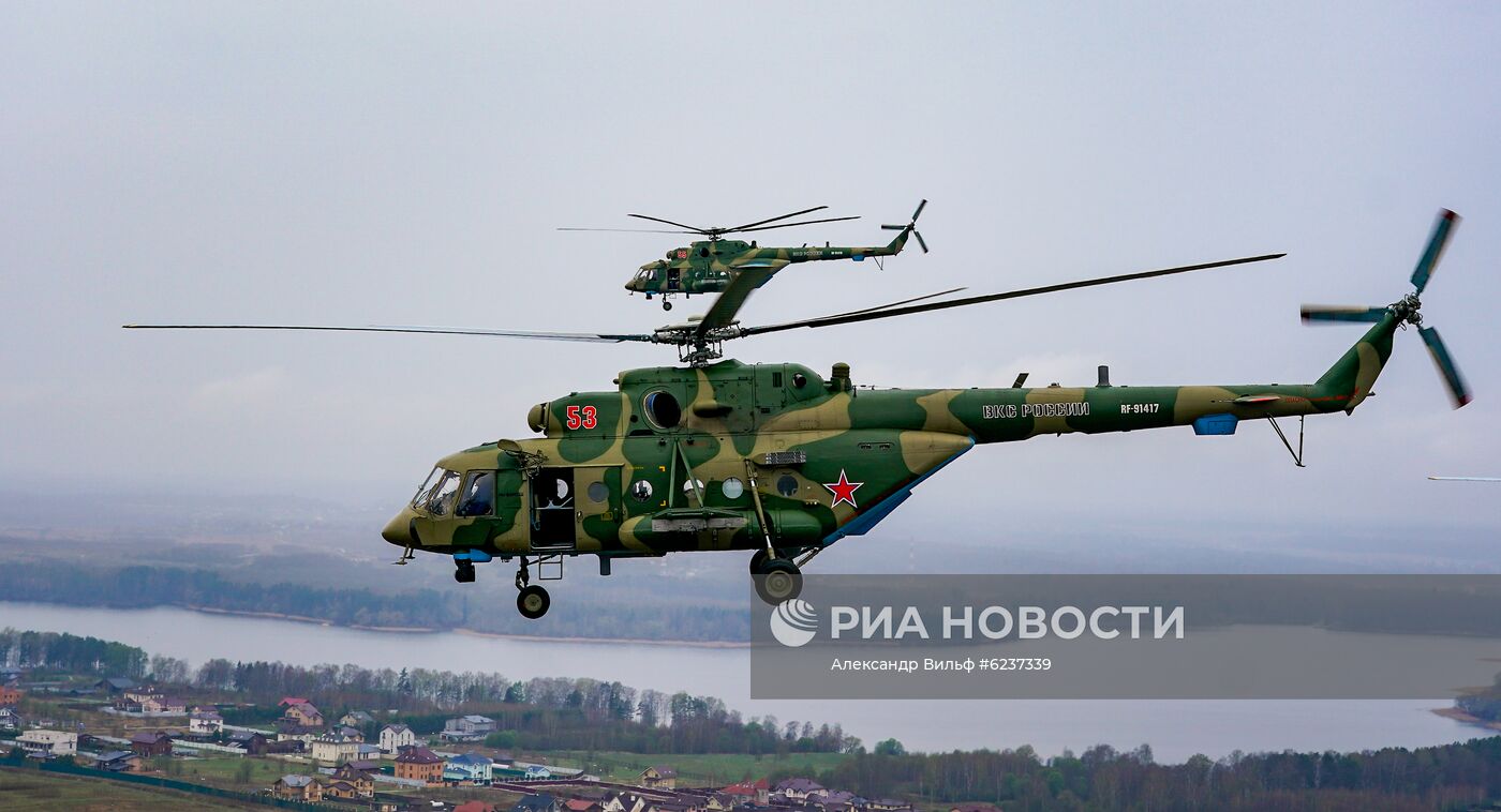 Репетиция воздушного парада Победы в Москве