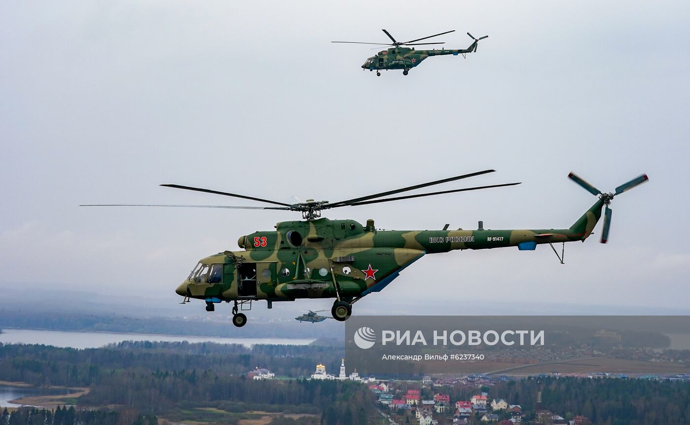 Репетиция воздушного парада Победы в Москве