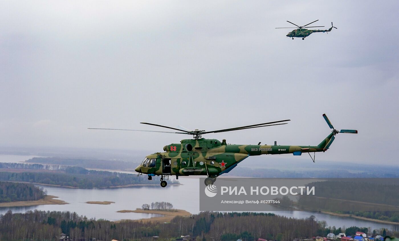 Репетиция воздушного парада Победы в Москве