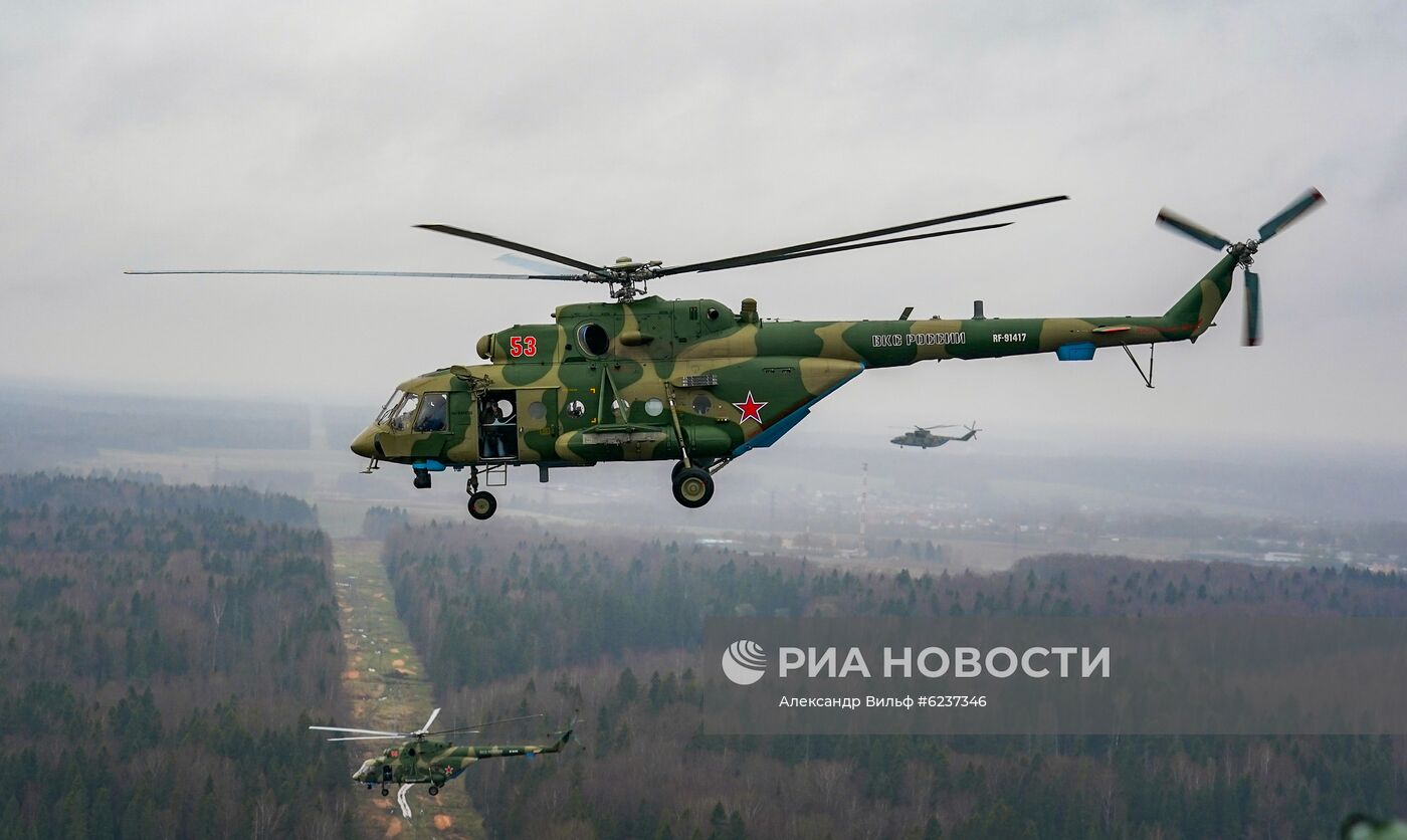 Репетиция воздушного парада Победы в Москве