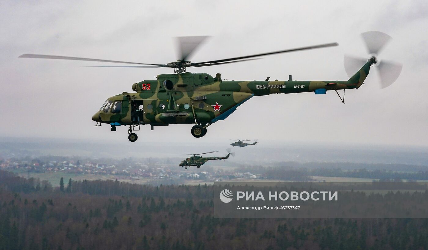 Репетиция воздушного парада Победы в Москве