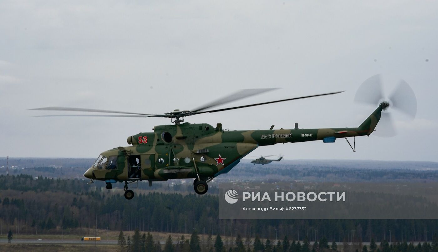 Репетиция воздушного парада Победы в Москве