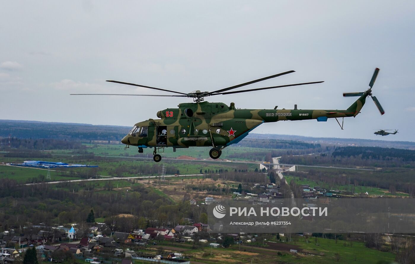 Репетиция воздушного парада Победы в Москве