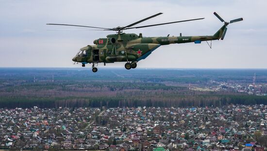 Репетиция воздушного парада Победы в Москве