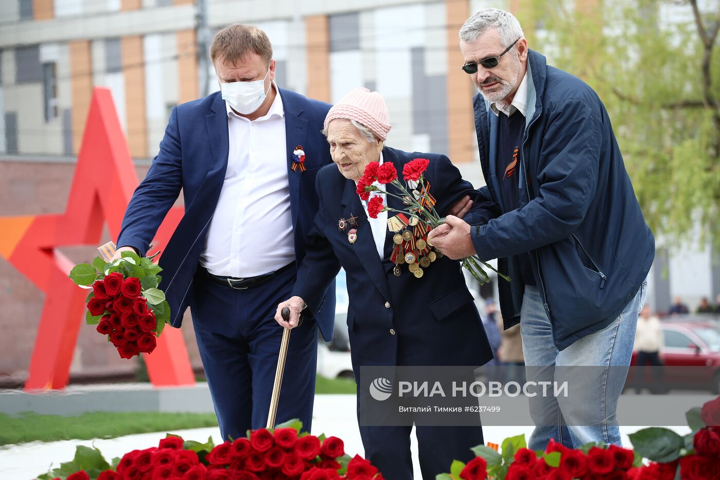 Празднование Дня Победы в городах России