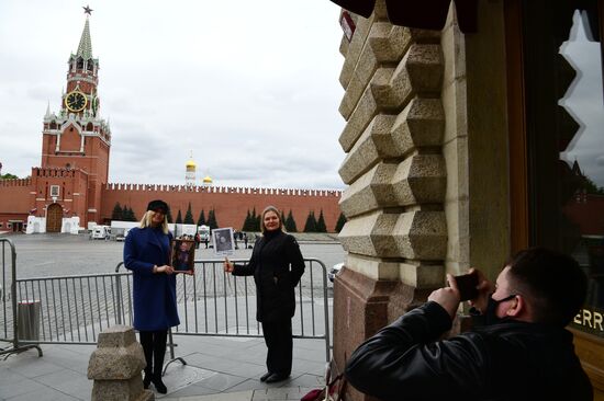 Акция "Бессмертный полк" в Москве