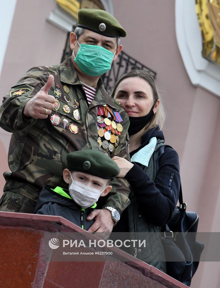 Празднование Дня Победы в городах России