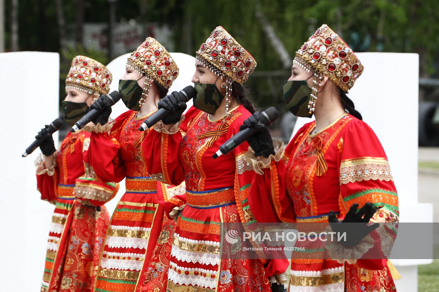 Празднование Дня Победы в городах России