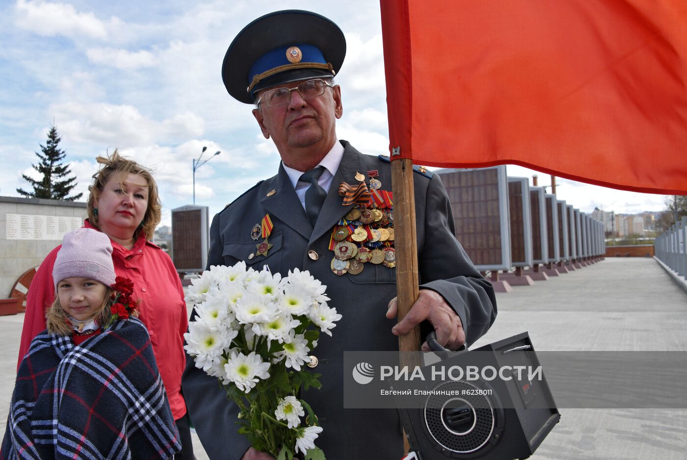 Празднование Дня Победы в городах России