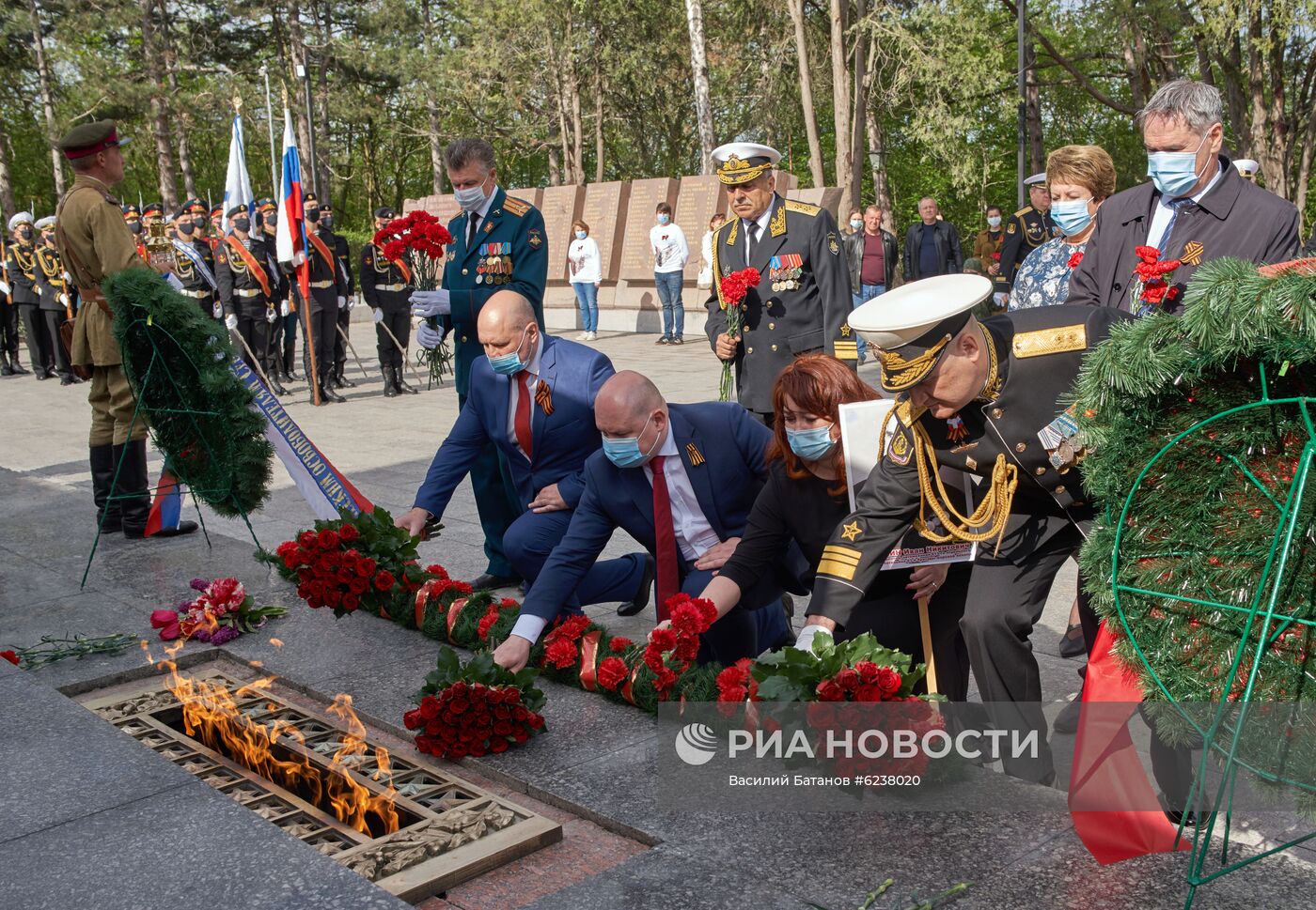 Празднование Дня Победы в городах России