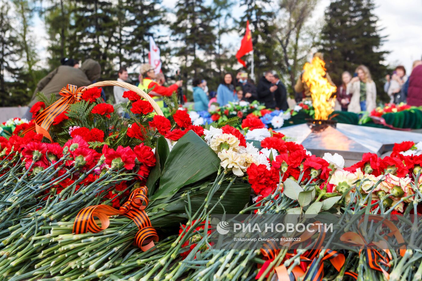 Празднование Дня Победы в городах России