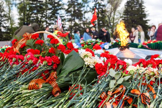 Празднование Дня Победы в городах России