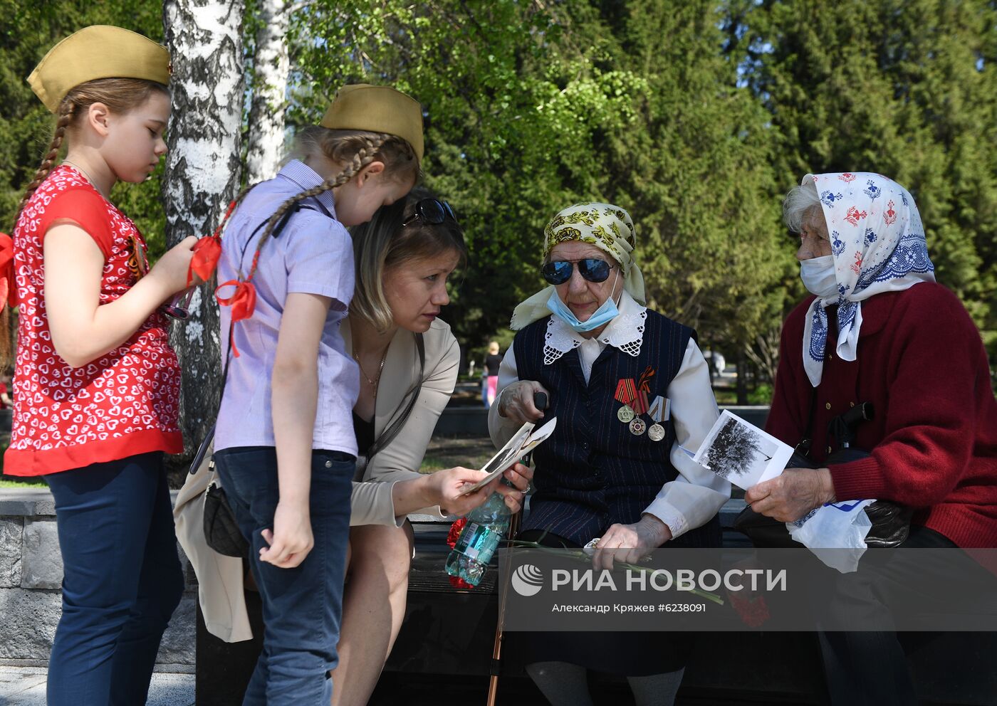 Празднование Дня Победы в городах России