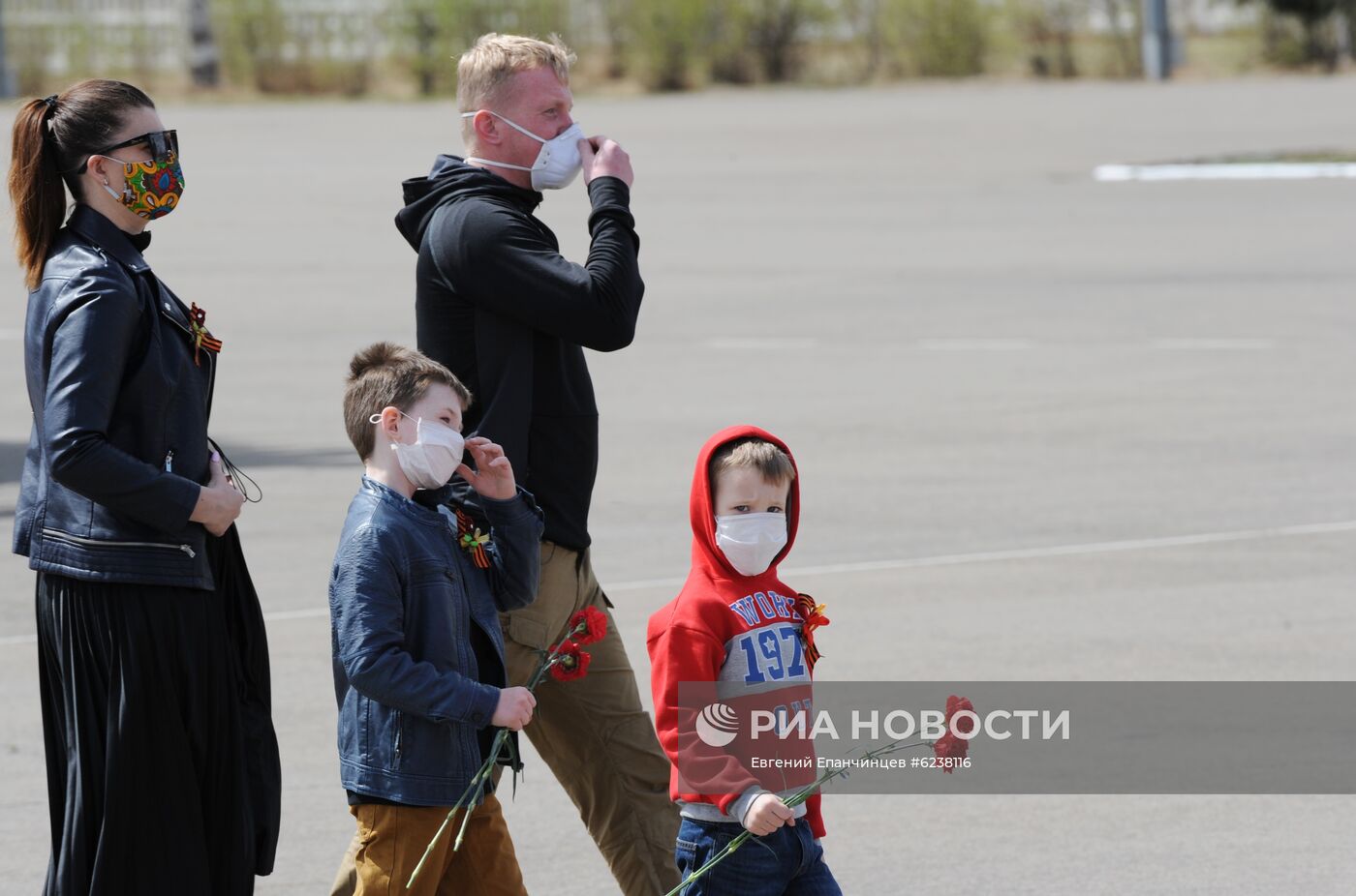 Празднование Дня Победы в городах России