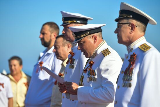 Празднование Дня Победы на судне "Адмирал Владимирский"